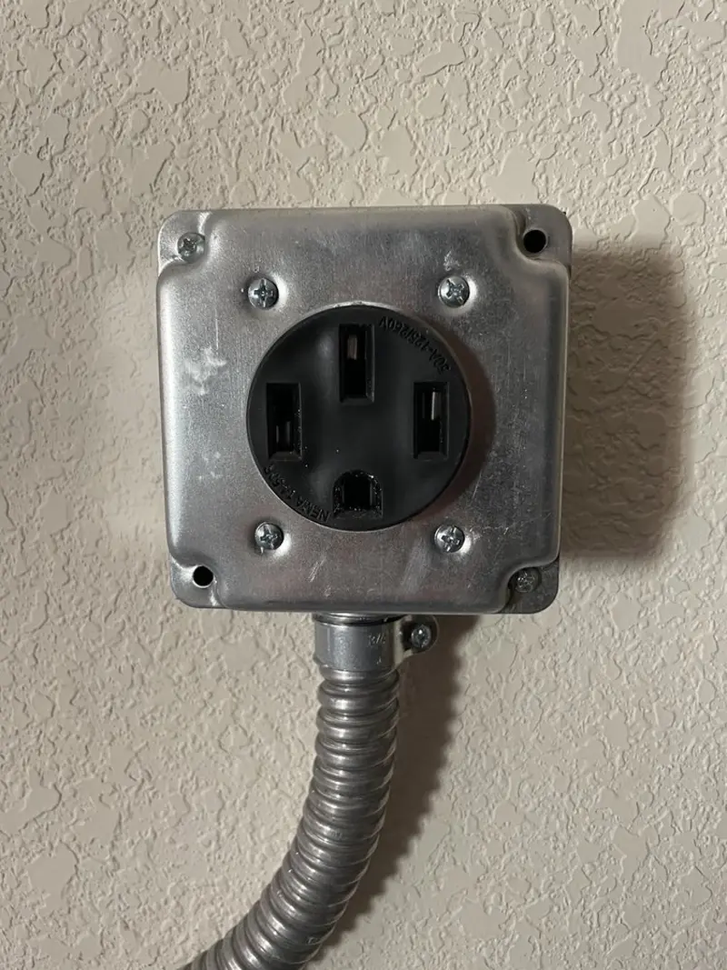 NEMA 14-50 outlet installed for Electrical Panel Upgrade in Waldorf