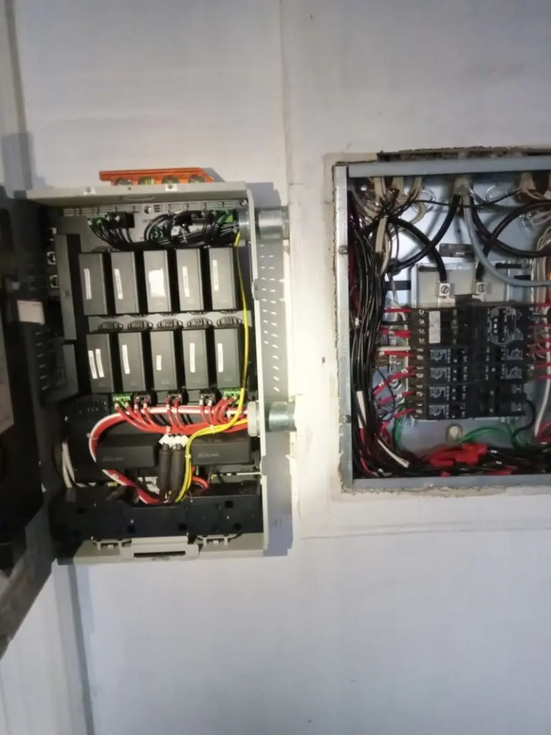 Electrical panel upgrade completed for Security Camera Wiring in Waldorf